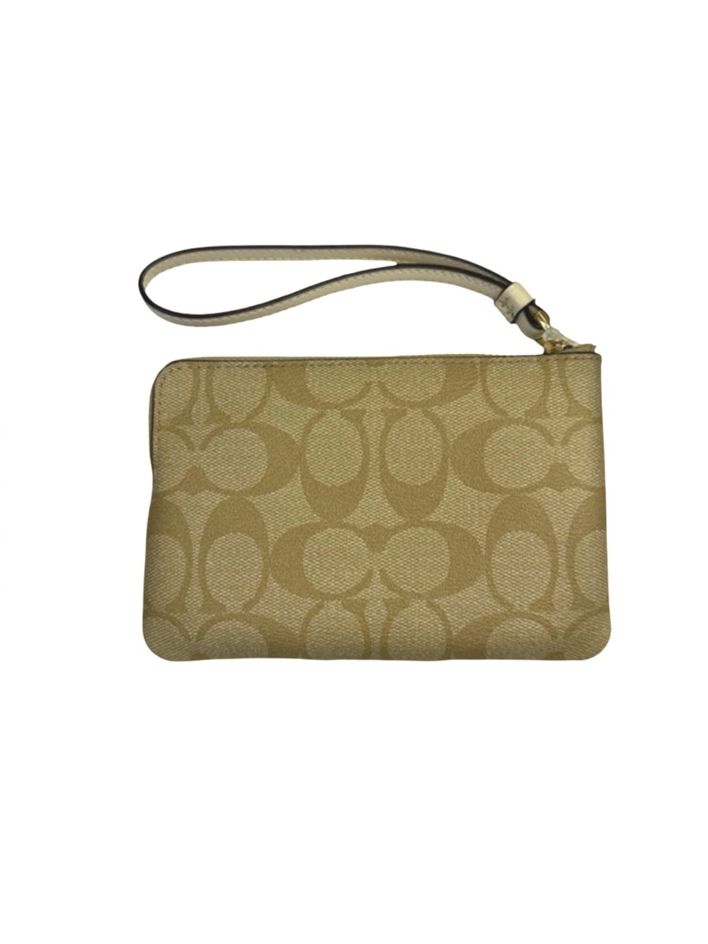 Coach Corner Zip Signature Wristlet - Picture 3 of 5